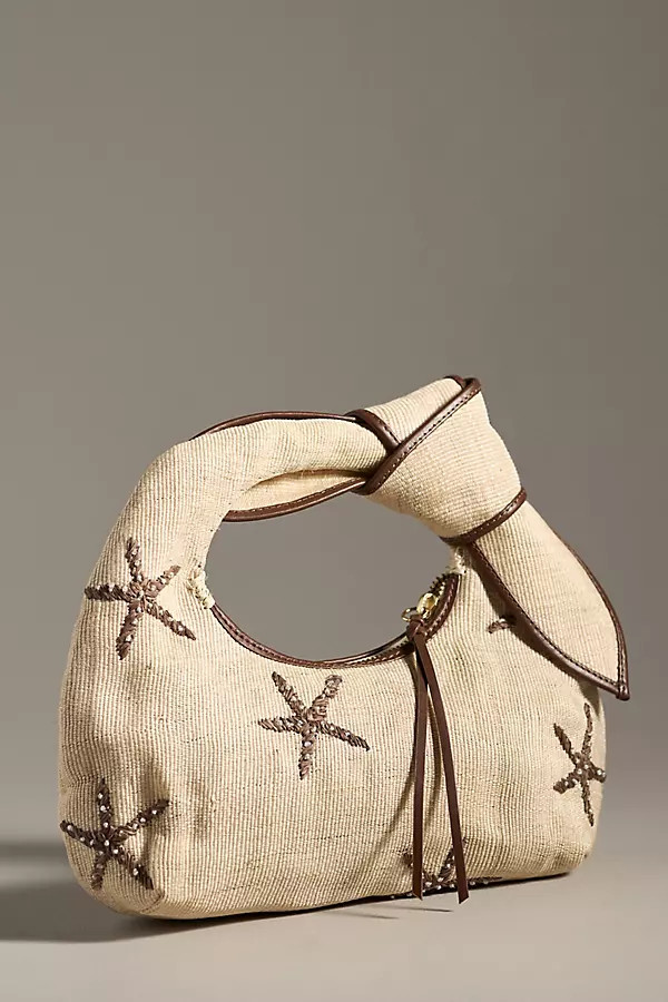 POOLSIDE The Josie Starfish Straw Top-Handle Bag | Anthropologie (US)