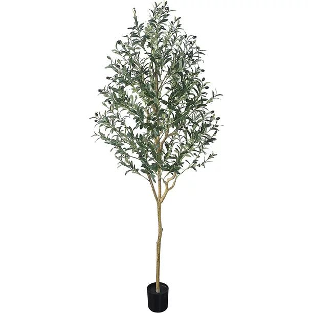 Coolmade Artificial Olive Tree 6ft Tall Faux Silk Plant for Home Office Decor Indoor Fake Potted ... | Walmart (US)