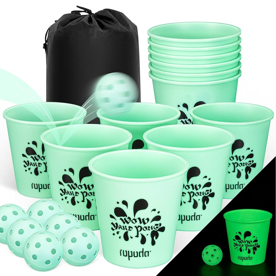 ropoda Giant Yard Pong,Yard Games with Durable Buckets and Balls - Choose Red Large, XL, or Green... | Amazon (US)