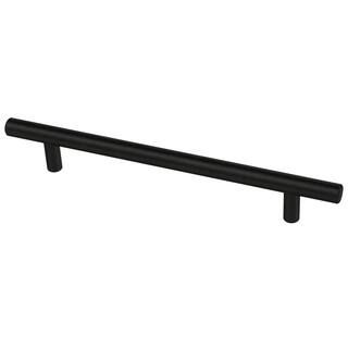 6-5/16 in. (160 mm) Matte Black Bar Drawer Pull | The Home Depot