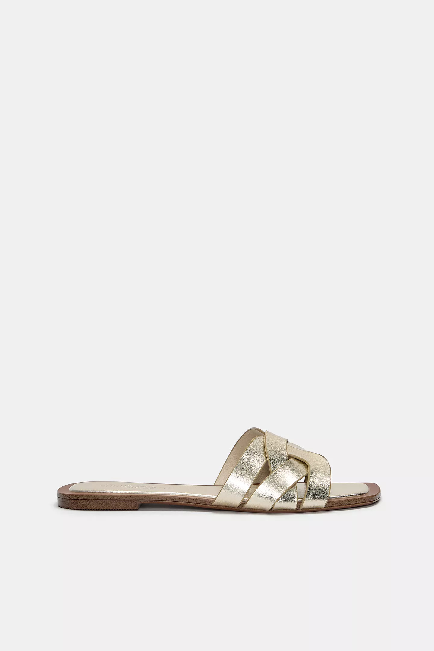 Flat crossover slider sandals | PULL and BEAR UK