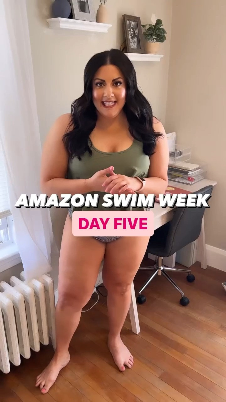 Wearing in XL in this Amazon bathing suit - it’s so flattering and has GREAT support! 

#LTKcurves #LTKSeasonal #LTKswim