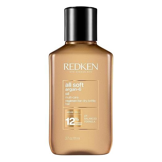 Redken All Soft Argan-6 Oil Treatment | For Dry Hair | Deeply Conditions Hair, Adds Softness & Sh... | Amazon (US)