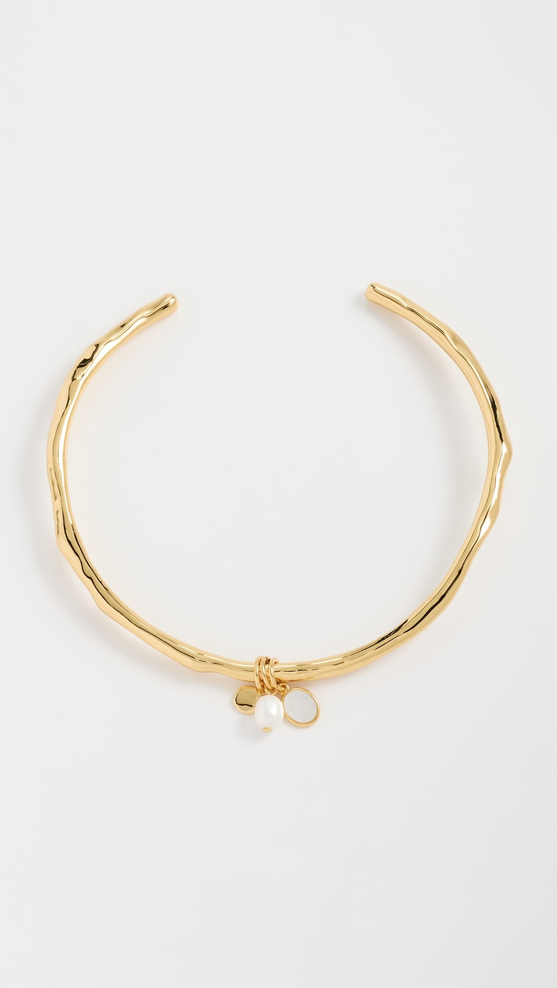 Hammered Wire Choker Mother of Pearl Charms | Shopbop