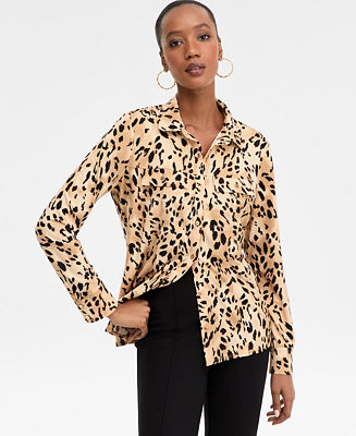 Women's Printed Utility Top, Macy's Exclusive | Macy's