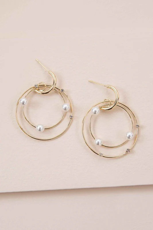 Fawn Pearl Hoop Earrings - Gold | Petal & Pup (US)