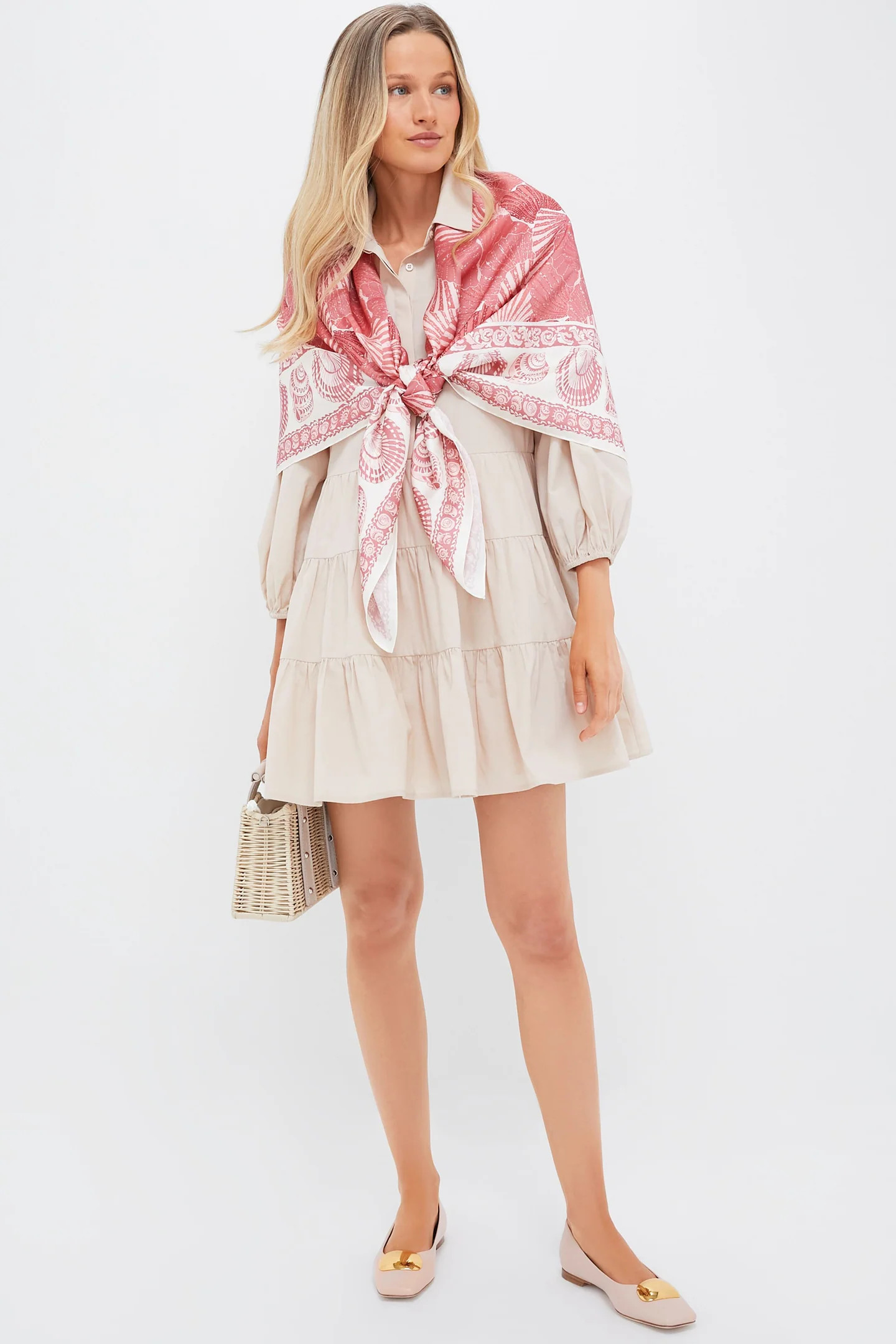 Rose Scallop Shell Large Scarf | Tuckernuck (US)