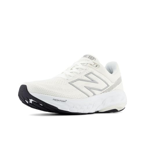 New Balance Women's Fresh Foam X 860 V14 Running Shoe, White/Sea Salt/Black, 8 XW | Amazon (US)