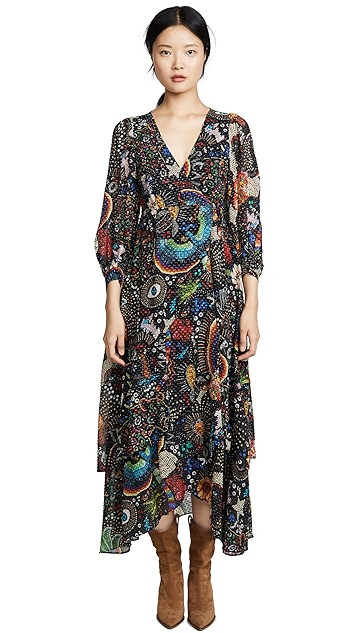 Black Borogodo Wrap Dress | Shopbop
