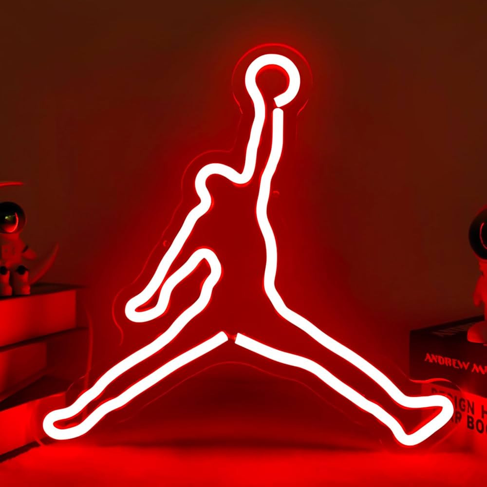 Basketball Neon Sign Dimmable LED Signs for Wall Red Light Up Sign for Boys Bedroom Man Cave Bask... | Amazon (US)