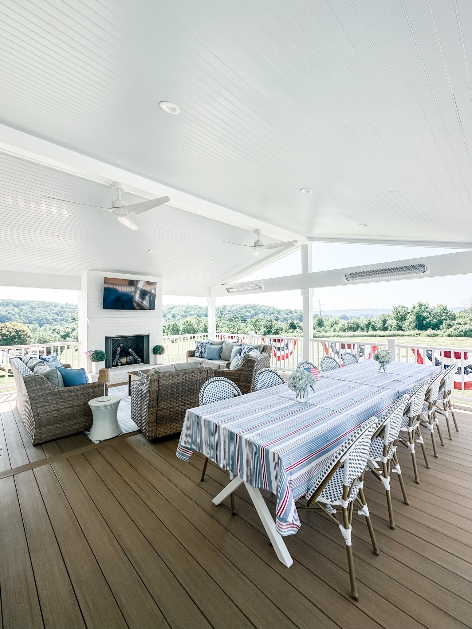 4th of July porch decor ❤️🇺🇸💙

Labor Day entertaining, summer entertaining, coastal decor, beach house decor, beach decor, coastal home decor, coastal decorating, coastal interiors, coastal house decor, beach style, neutral home decor, modern traditional, traditional home decor,  hamptons style, Nantucket style, New England style, classic coastal, timeless, blue & white home decor, coastal grandmillennial, coastal grandmother, Nancy Meyers style, East coast summer, lounge furniture 


#LTKHome #LTKSeasonal #LTKStyleTip