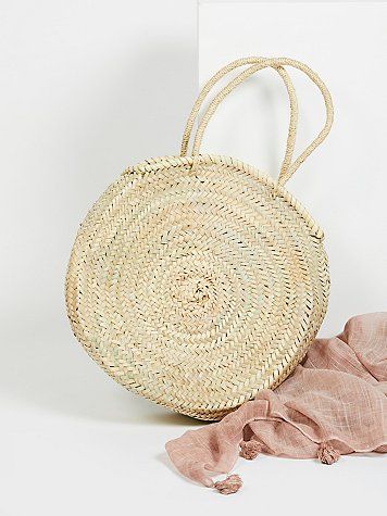 Marrakech Straw Basket by Miklos at Free People | Free People