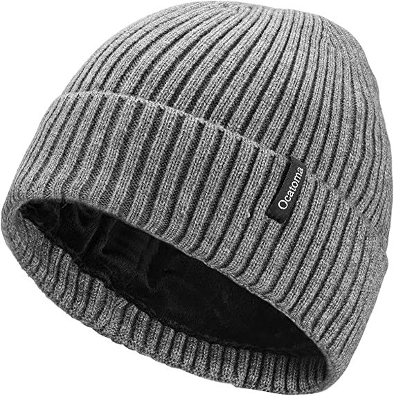 Ocatoma Beanie Hat for Men Women Warm Winter Knit Cuffed Beanie Soft Warm Ski Hats Unisex | Amazon (US)