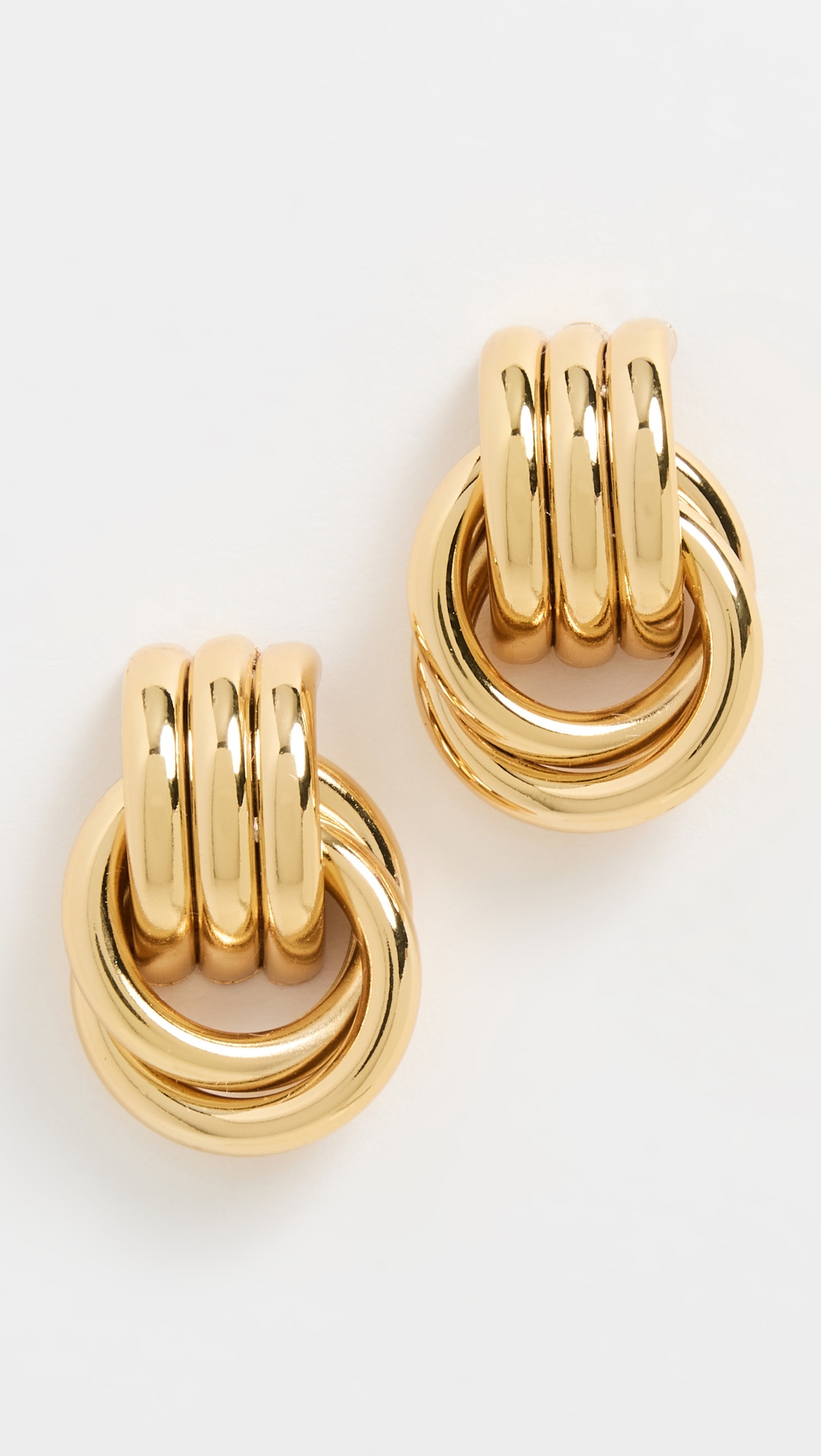Heaven Mayhem Baby Knot Earrings Gold One Size | Shopbop