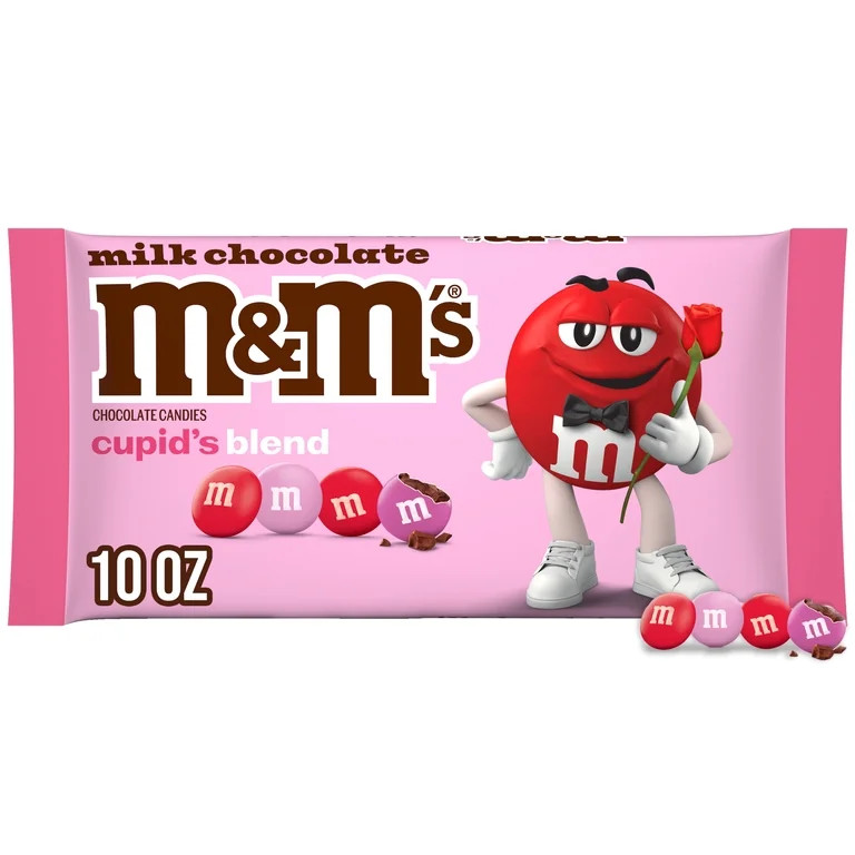 M&M's Milk Chocolate Cupid's Blend Valentine's Day Candy - 10 oz Bag | Walmart (US)