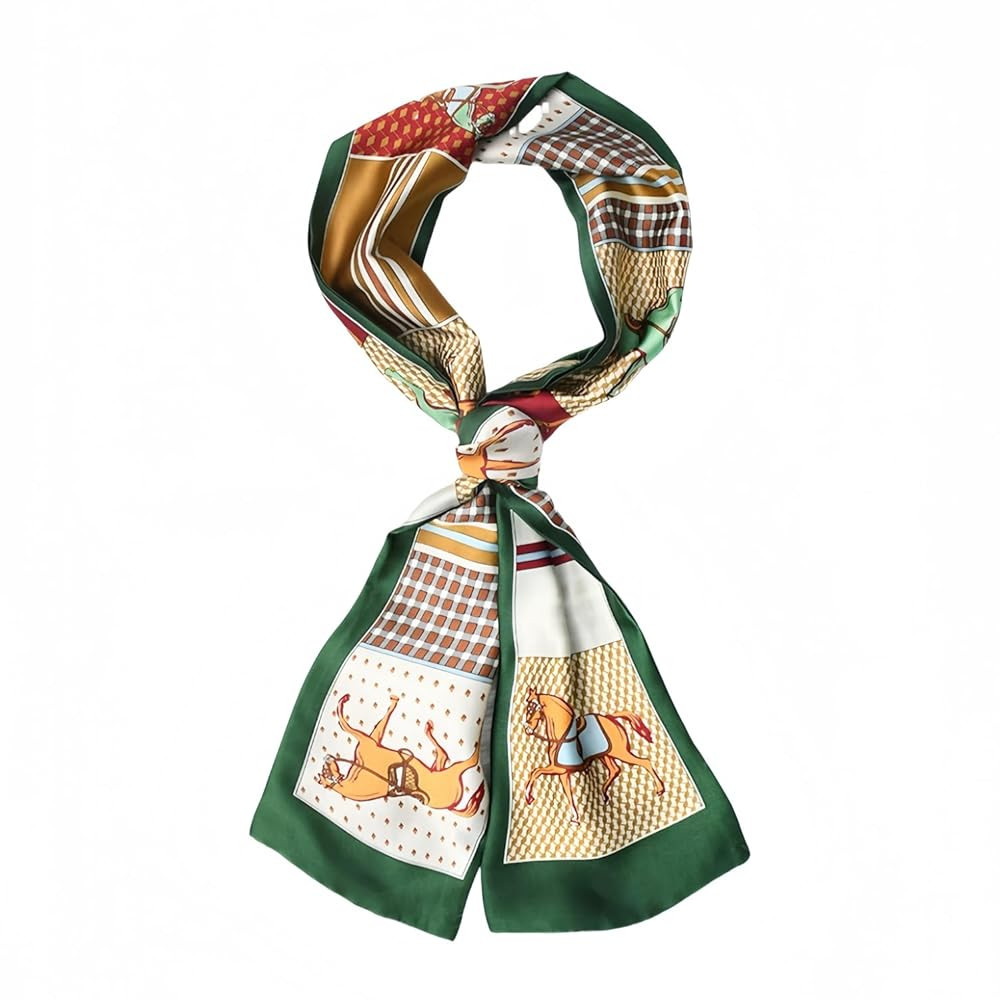 Long Like Silk Neck Head Scarf For Women Purse Bag Scarfs For Handbags Satin Hair Scarf Lightweig... | Amazon (US)