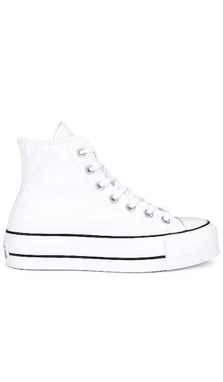 Chuck Taylor All Star Lift Hi in White | Revolve Clothing (Global)