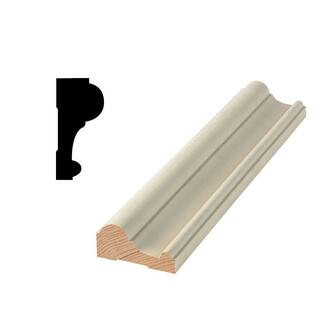 WG CR7 - 1-3/16 in. x 2-7/16 in. Primed Finger-Jointed Chair Rail Molding | The Home Depot