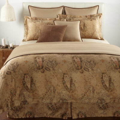 Gorgeous Ralph Lauren KING Bedskirt Verdonnet Camel Paisley Dust Ruffle **NEW**  | eBay | eBay US