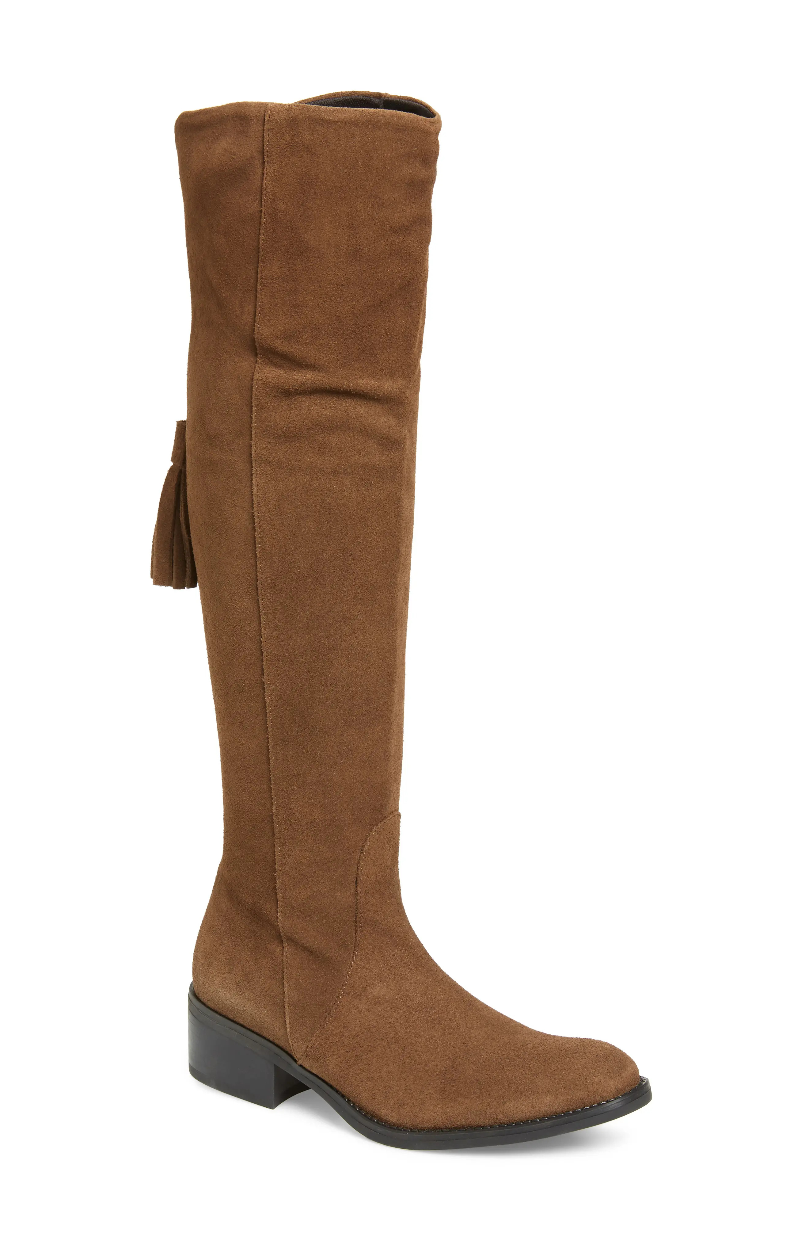 Women's Toni Pons Tripoli Over The Knee Tassel Boot, Size 5.5-6US - Beige | Nordstrom