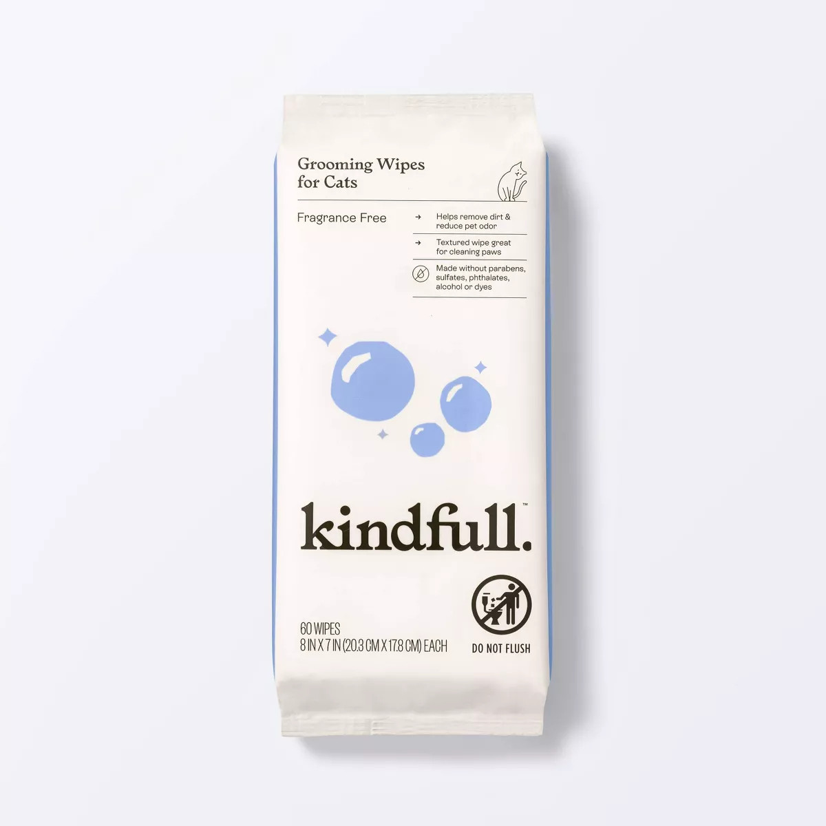 Fragrance Free Cat Grooming Wipes - 60ct - Kindfull™ | Target