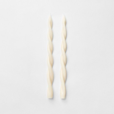 2pk Taper Cream Twist - Threshold™ Designed by Studio McGee | Target