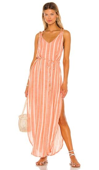Nicola Coverup Poolside Stripe Dress in Poolside Stripe Clay | Revolve Clothing (Global)