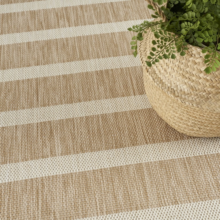Nourison Positano Indoor/Outdoor Beige Ivory 9' x 12' Area Rug (9x12) - Walmart.com | Walmart (US)