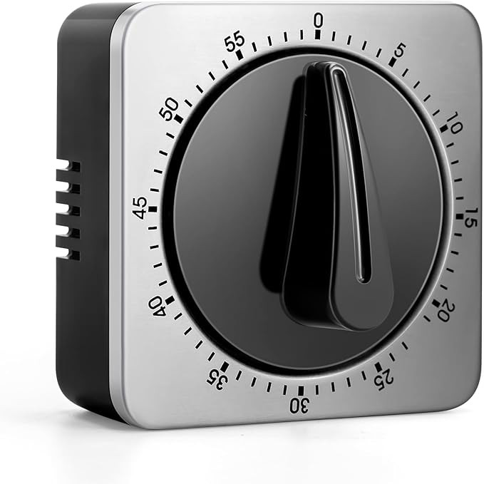 Kitchen Timers for Cooking, Chef Cooking Timer Clock with Loud Alarm,100% Mechanical Desk Timer -... | Amazon (US)