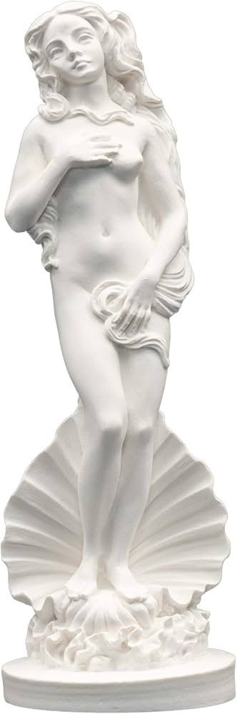 Helcee Handmade Alabaster Aphrodite Emerging Statue 6.48 in | Amazon (US)