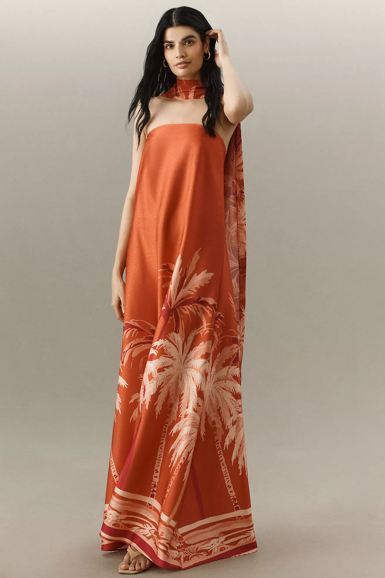 DIARRABLU Tubi Cape Maxi Dress | Anthropologie (US)