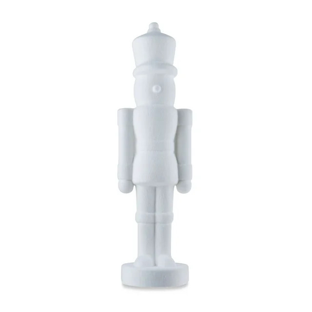 White Flocked Nutcracker Decoration, 27", by Holiday Time | Walmart (US)