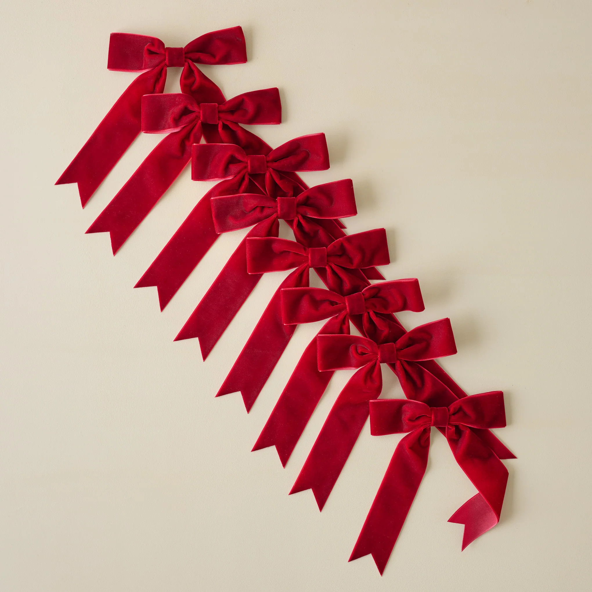 Velvet Bow Ornament Clip, Set of 8 | Magnolia
