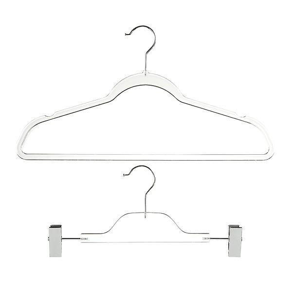 Slim Suit Hanger Clear Pkg/10 | The Container Store