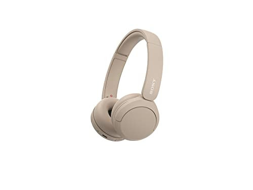 Sony WH-CH520 Best Wireless Bluetooth On-Ear Headphones with Microphone for Calls and Voice Control, Up to 50 Hours Battery Life with Quick Charge Function, Includes USB-C Charging Cable - Beige | Amazon (US)