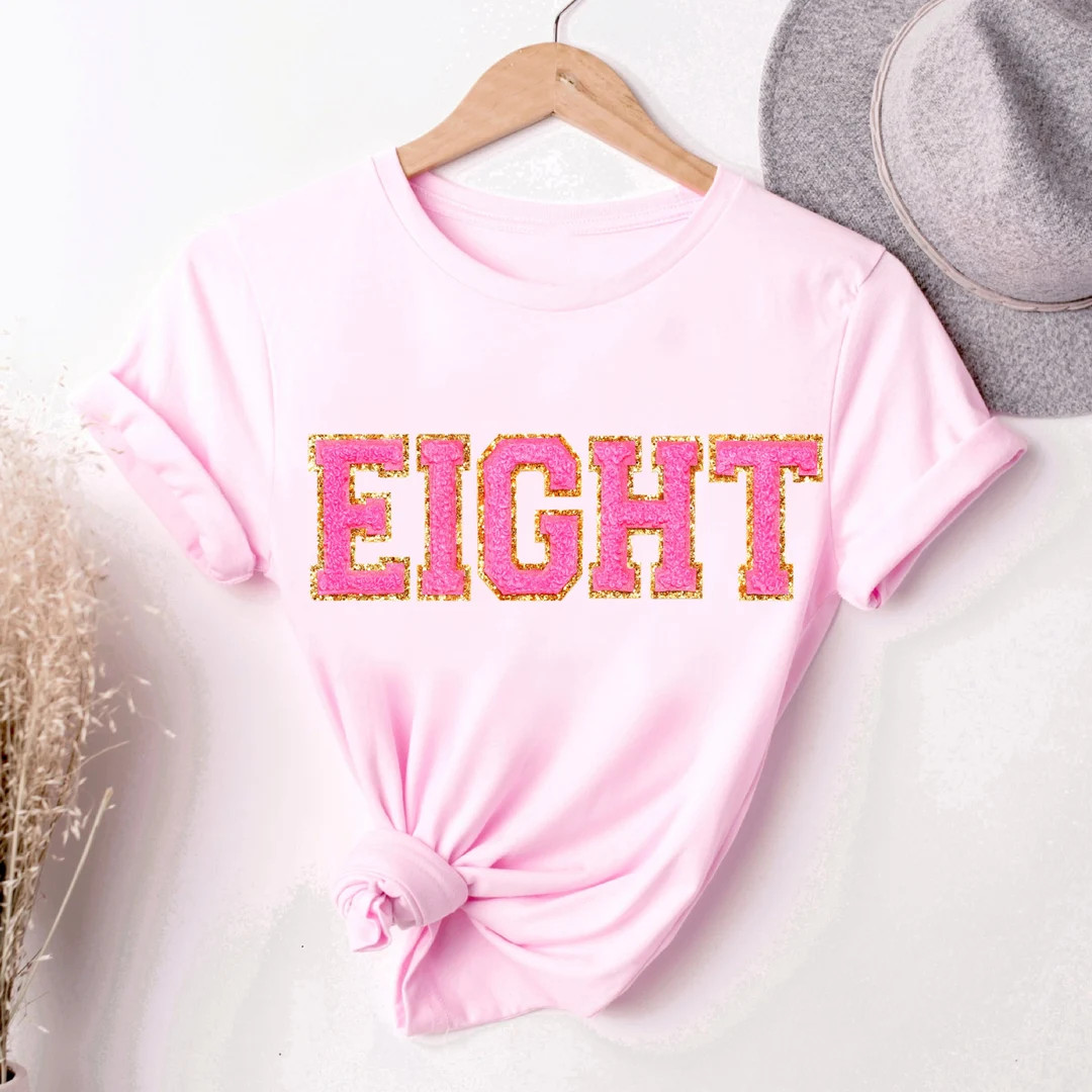 8th Birthday Sweatshirt Girl, EIGHT Birthday Shirt, 8th Birthday Girl, Eighth Birthday Tshirt, 8 ... | Etsy (US)