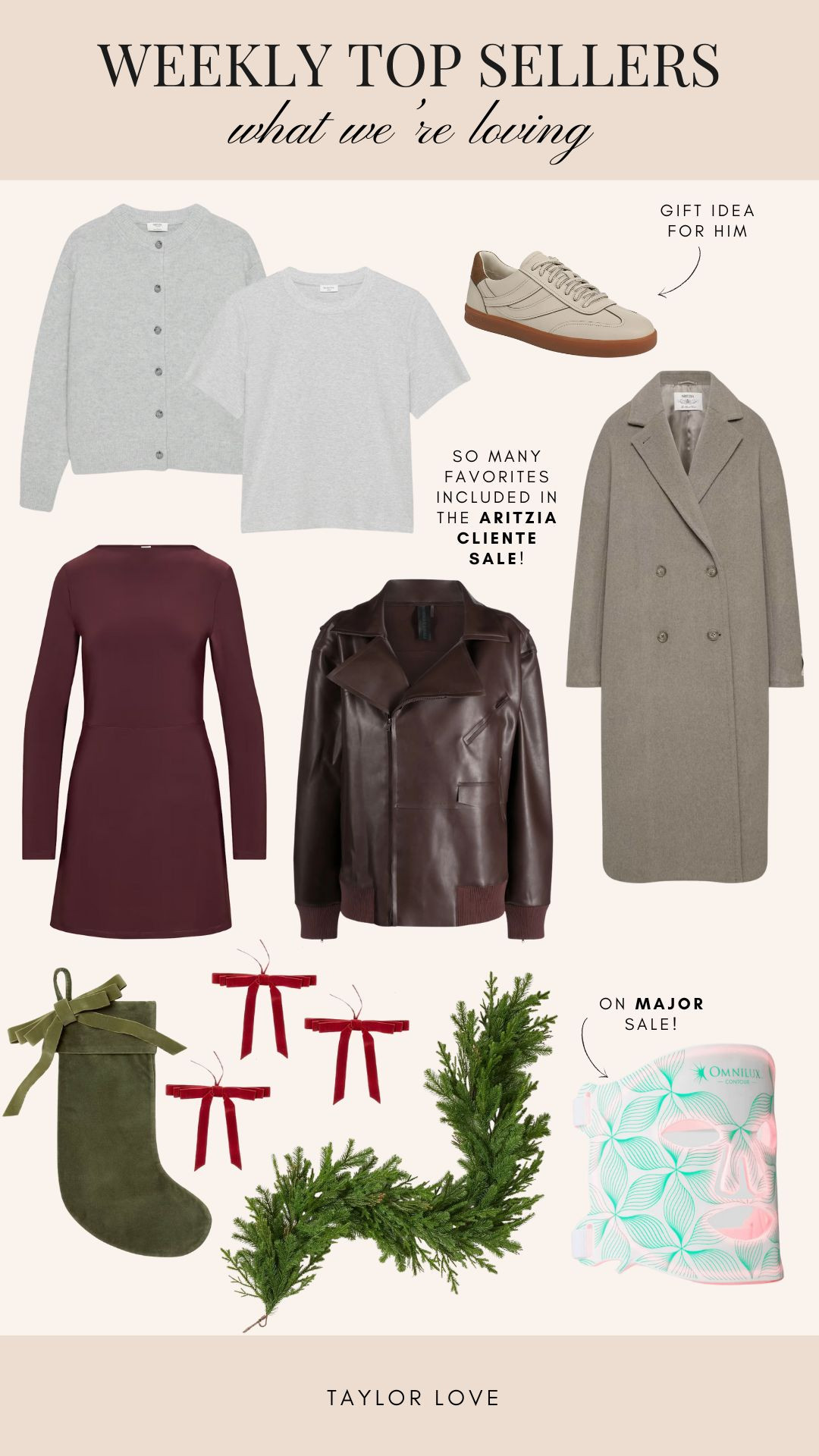 This week's top sellers! We're loving these sneakers as a great gift for him - Dyl has them and says they are so comfortable (plus easy to style!).

Aritzia is having 20% off sitewide + 10% off the super puffer! Must be logged into your account to shop the sale before it goes live to everyone on 11/25!

Plus get my favorite red light LED mask from Omnilux on major sale. 

 

#LTKCyberWeek #LTKHoliday #LTKSaleAlert