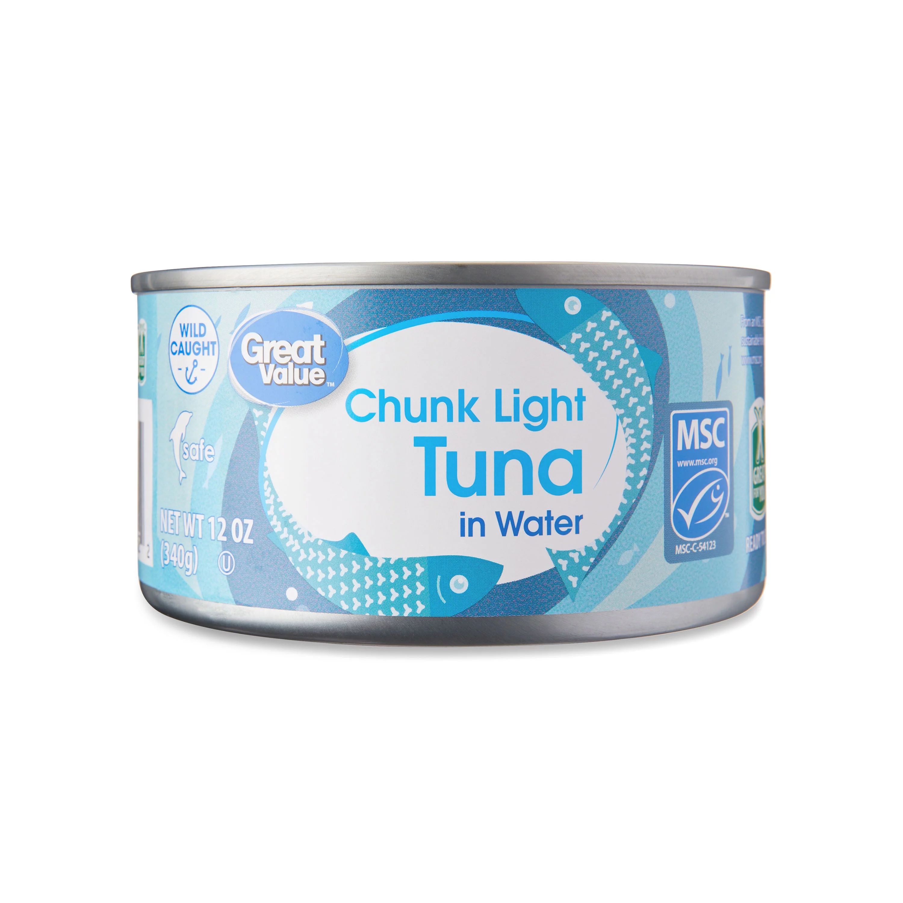 Great Value Chunk Light Tuna in Water, 12 oz - Walmart.com | Walmart (US)