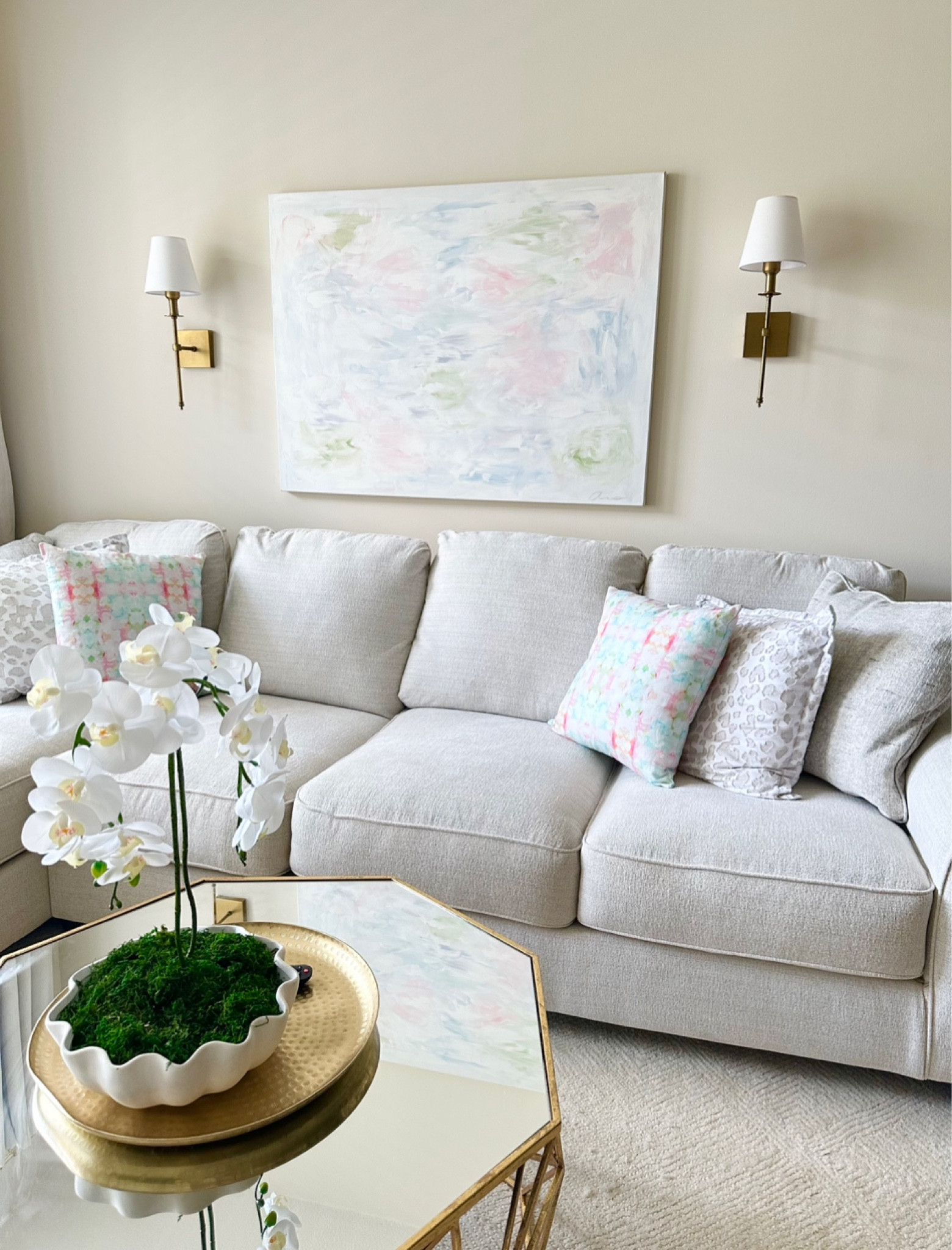 Lerenza Sectional in color birch!