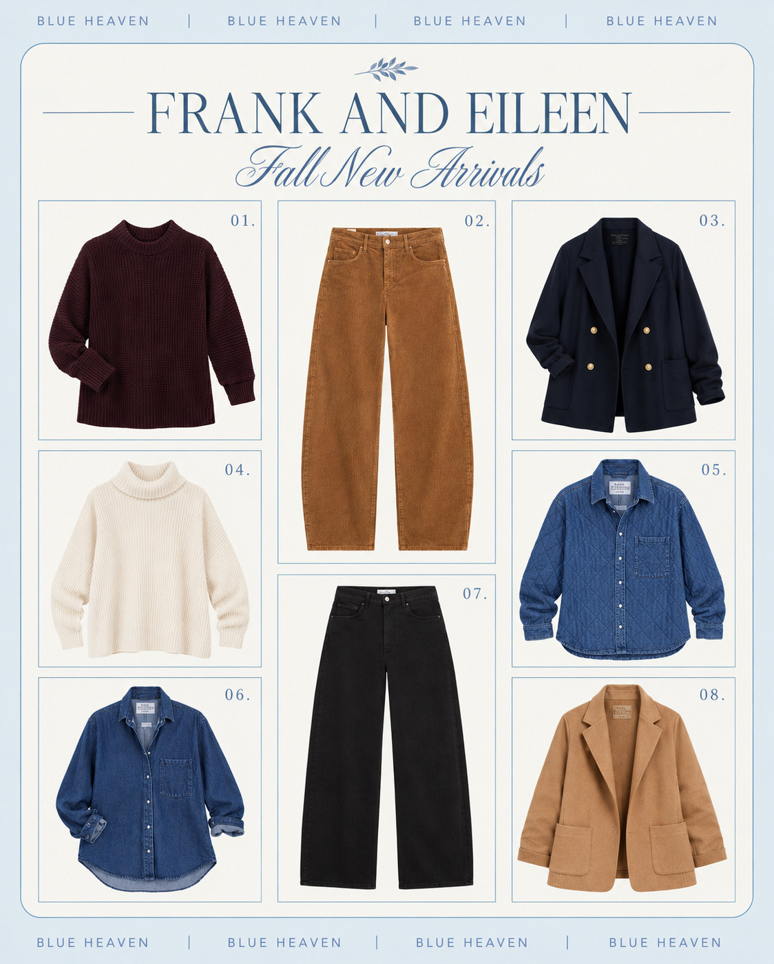 Frank & Eileen Fall New Arrivals! 🙌🏼 frank and eileen, frank & eileen, frank and eileen new arrivals, frank and eileen fall, frank and eileen fall collection, frank and eileen fall new arrivals, frank and eileen women, frank and eileen style, fall new arrivals, fall fashion, fall outfits, fall outfit ideas, fall wardrobe, fall capsule wardrobe, fall transition outfits, classic fall style, elevated casual, polished casual, effortless style, timeless fashion, luxury basics, elevated basics, California style, casual chic, fall layering, fall founder edit, fall sweaters, italian cotton sweater, pullover sweater, cardigan sweater, fall button downs, button up shirt, relaxed button up, Eileen shirt, Patrick popover henley, fall jackets, Belfast trench, cropped peacoat, blazer, fall denim, barrel jeans, straight leg jeans, denim outfit, corduroy pants, corduroy outfit, fall trousers, chinos, wide leg pants, fall dresses, fall skirts, matching sets, travel sets, triple fleece, triple terry, vintage jersey, fall sweatshirt, elevated sweatshirt, fall loungewear, chocolate brown outfit, camel outfit, navy outfit, cream outfit, olive green outfit, plaid outfit, fall neutrals, rich fall colors, everyday fall outfit, weekend outfit, travel outfit, airport outfit, work from home outfit, women over 30 style, women over 40 style, wardrobe staples, investment wardrobe, modern classic style, quiet luxury style, designer casual style #LTKootd #LTKgrwm #LTKSeasonal 

 #LTKover50style #LTKstyletip