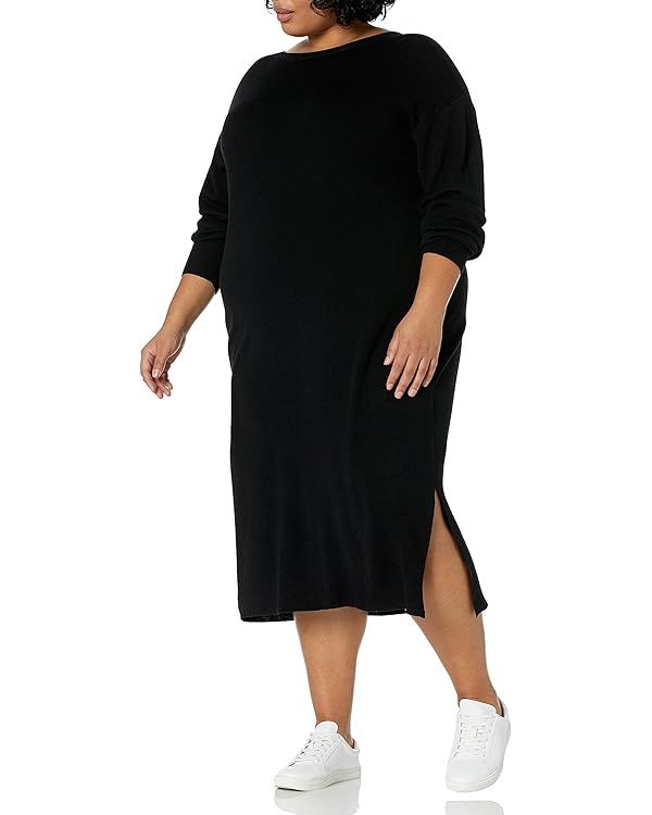 The Drop Women's Suki Rib Midi V-Back Dress | Amazon (US)