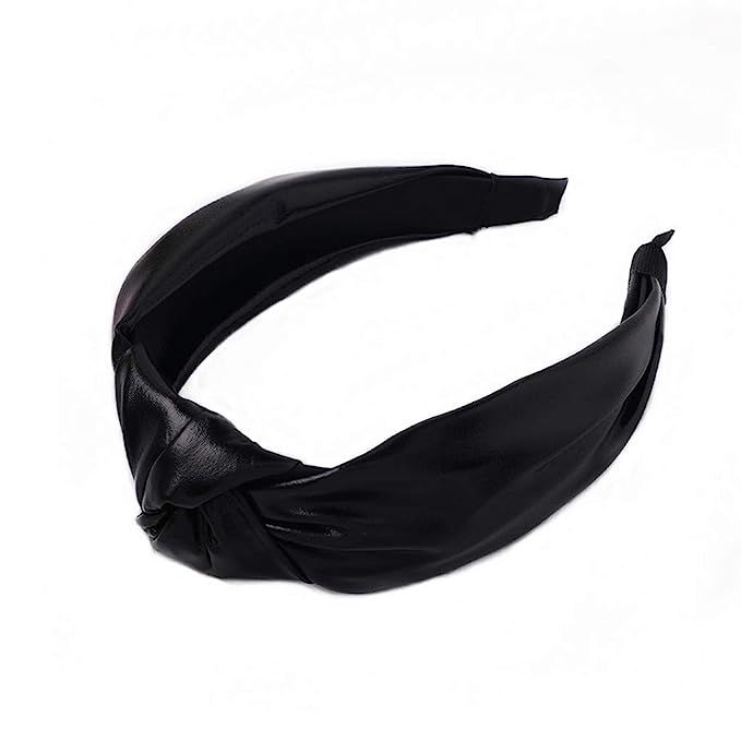 MHDGG Glitter Knotted Headbands for Women,1Pcs Wide Headbands Knot Turban Headband Hair Band for ... | Amazon (US)