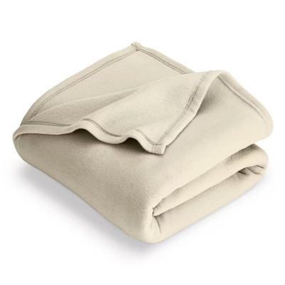 Oyster Twin/Twin XL Lightweight Polar Fleece Blanket by Bare Home | Target
