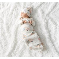 Newborn Girl Coming Home Outfit, Floral Gown, Baby Clothes, Outfits, Knotted Gown & Hat For | Etsy (US)