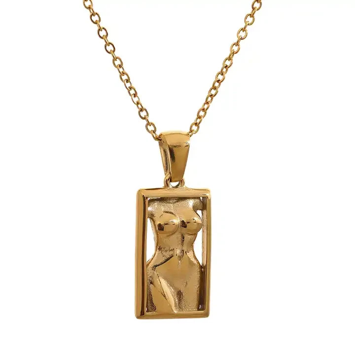 Yolande Body Square Necklace | ALAIS BRANCHE'