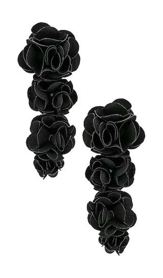 Lily Earrings in Black | Revolve Clothing (Global)