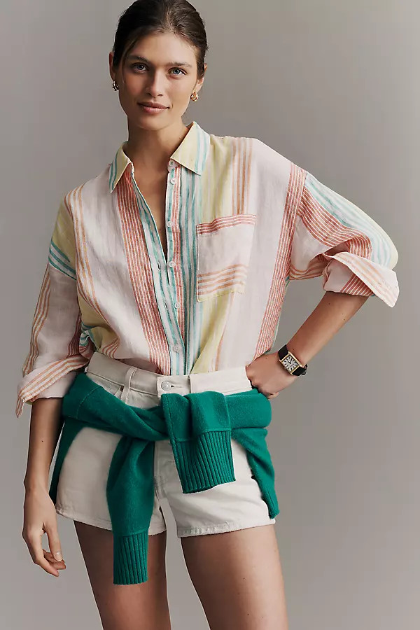Bennet 100% Linen Buttondown Shirt | Anthropologie (US)