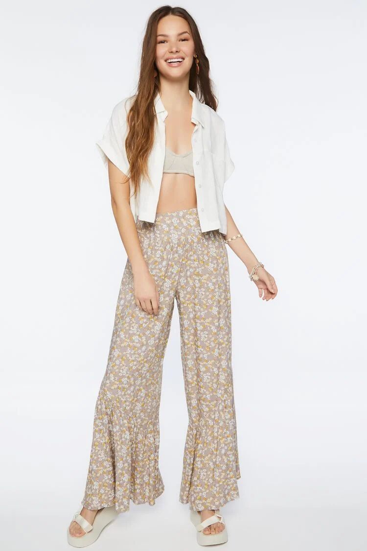 Ditsy Floral Print Palazzo Pants | Forever 21 | Forever 21 (US)