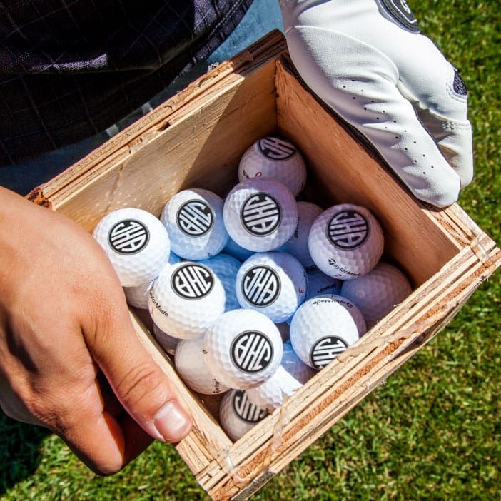 Personalized Golf Ball Mini Crate | Man Crates