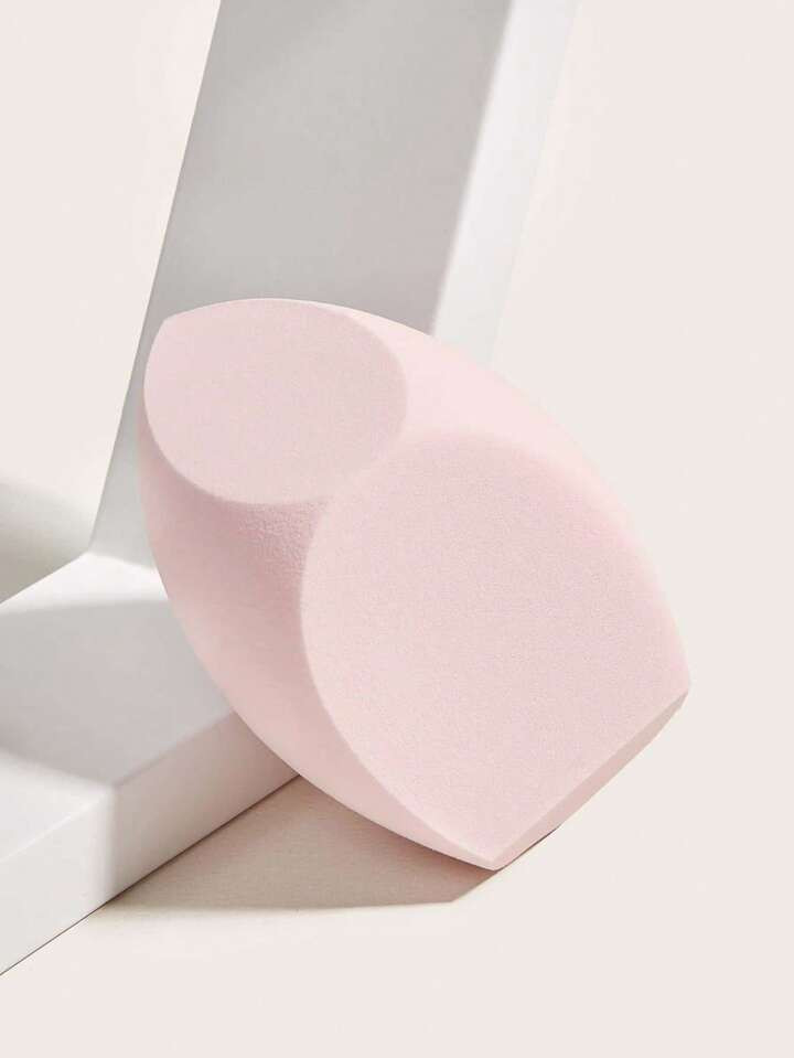 1 Peça Esponja De Maquiagem Oval De Corte Duplo Em Formato Especial Para Rosto, Respirável E Po... | SHEIN